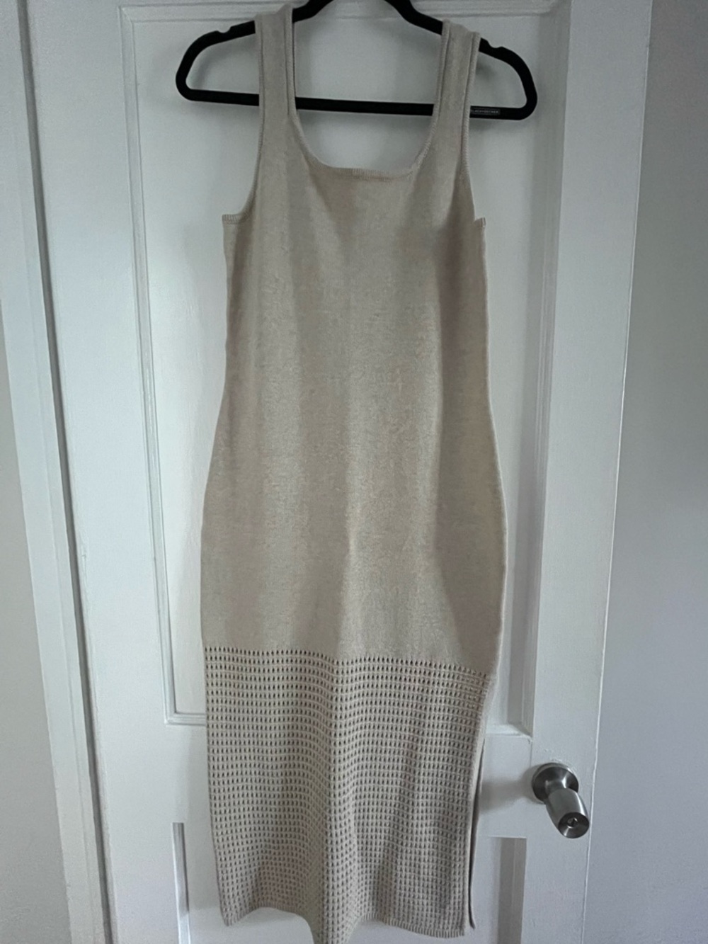 Universal Thread Cream Sleeveless Knit Midi Dress